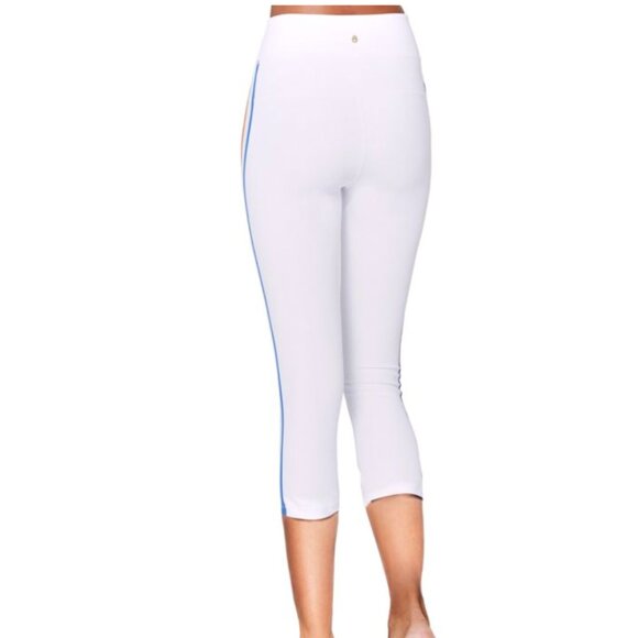 NWT Spiritual Gangster Activewear Track Tight Crop Rainbow Tuxedo Stripe - S - Picture 3 of 9